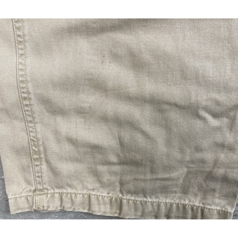 Wrangler Cargo Pants Men Beige Measures 35x32.5 No Sizing Baggy Grunge Workwear - Picture 14 of 14